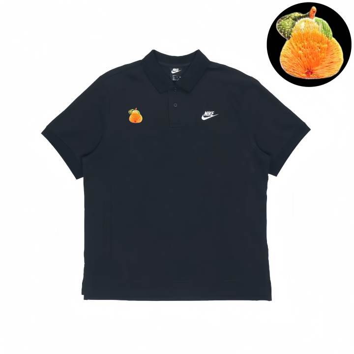 Nike Nike Polo Shirts Unisex Black Polo Collar Moderate Straight Fit
