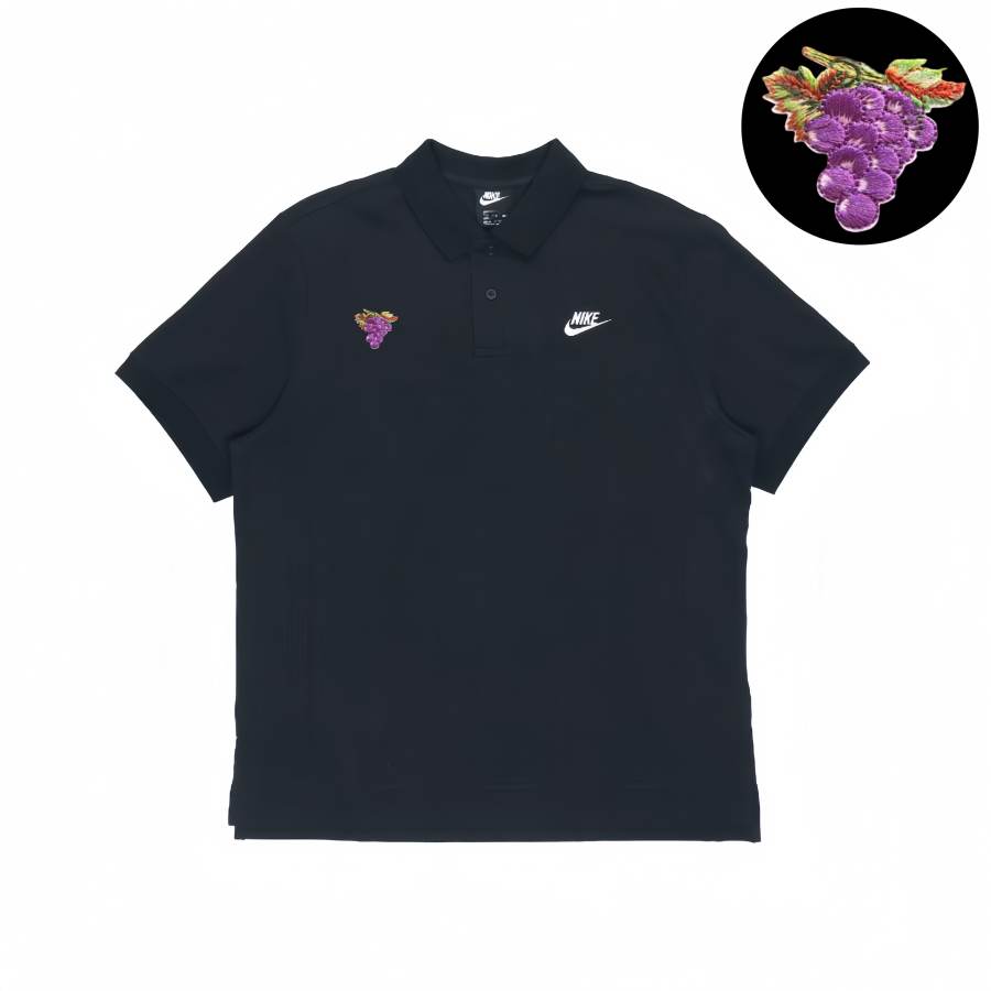 Nike Nike Polo Shirts Unisex Black Polo Collar Moderate Straight Fit