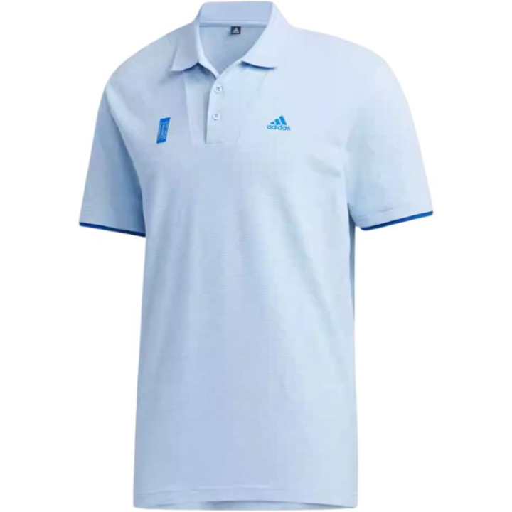 Adidas Adidas Polo Shirts Men's Blue Polo Collar Moderate Straight Fit