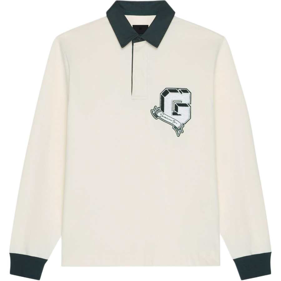 Givenchy GIVENCHY College Polo In Cotton Polo Shirt Men's White