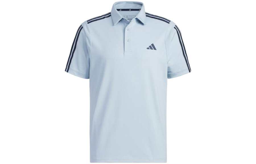 Adidas Adidas Polo Shirts Men's Blue Polo Collar Moderate Straight Fit