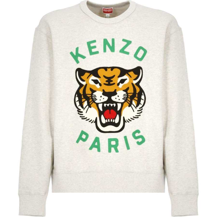 KENZO Lucky Tiger Embroidered Crewneck Sweatshirt