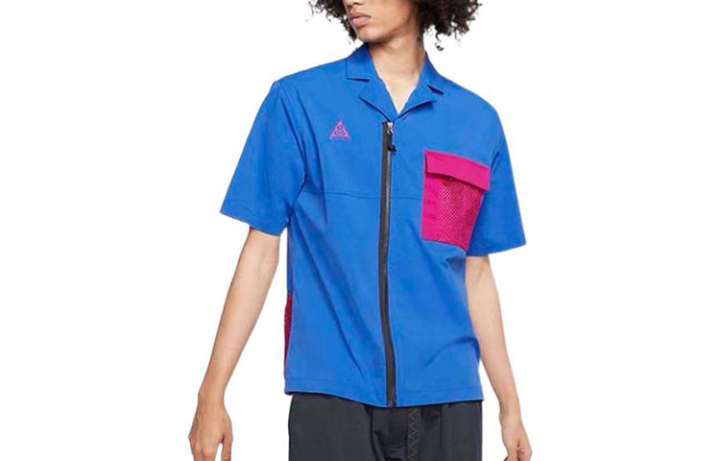 Nike Nike Lab ACG Men Outdoor Zip-Up Shirt Blue