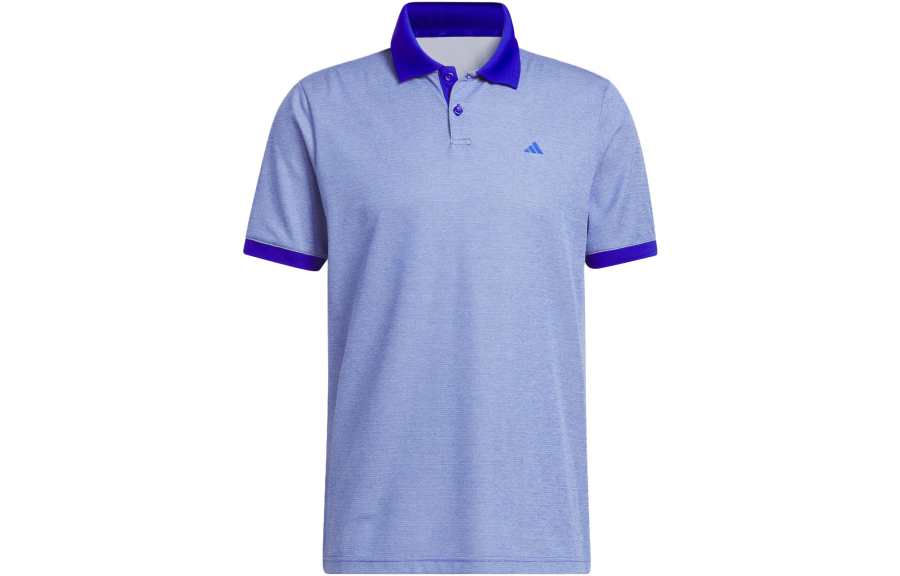 Adidas Adidas Polo Shirts Men's Bright Blue Polo Collar Moderate Straight Fit