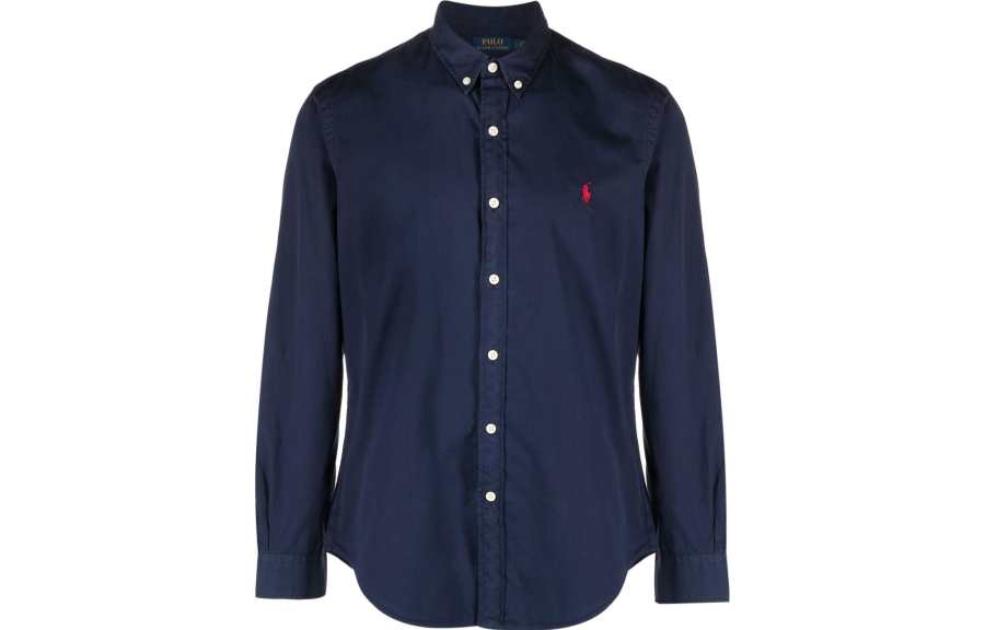 Polo Ralph Lauren SS23 Shirt Slim Fit Men's Marine Blue