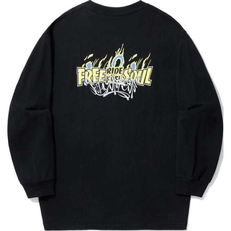 Li-Ning Li Ning Sweatshirts Unisex Black Crew Neck Moderate Other