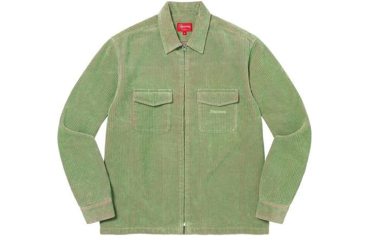 Supreme Supreme 2 Tone Corduroy Zip Up Shirt
