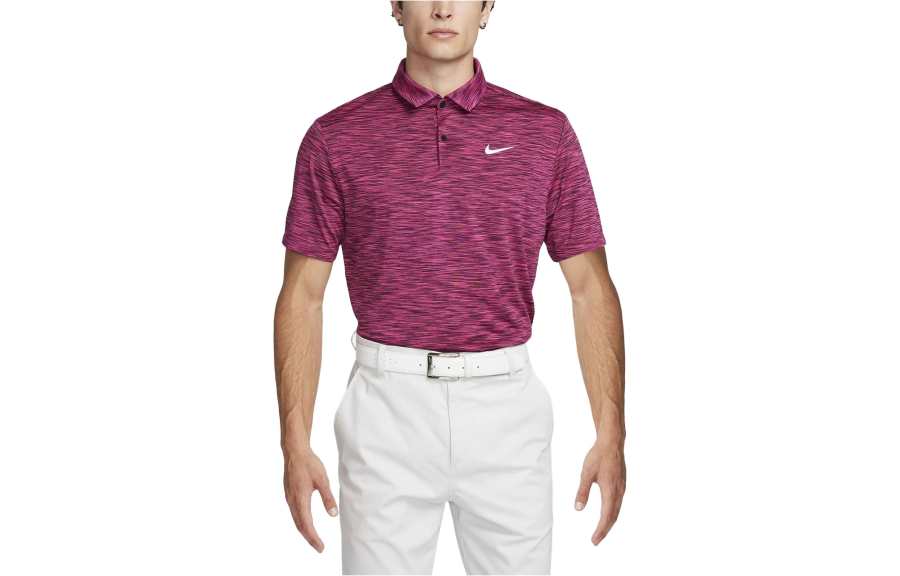 Nike Nike Polo Shirts Men's Red Polo Collar Moderate Straight Fit