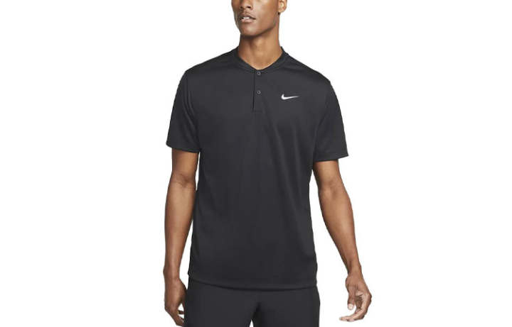 Nike Nike Polo Shirts Men's Black Polo Collar Moderate Straight Fit