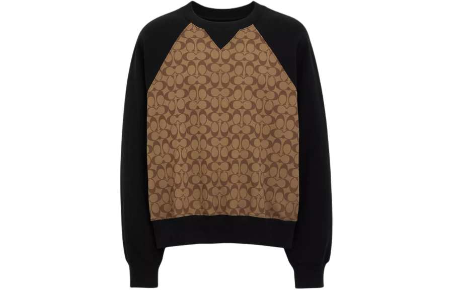 COACH COACH Signature Crewneck Sweatshirt Men's Khaki