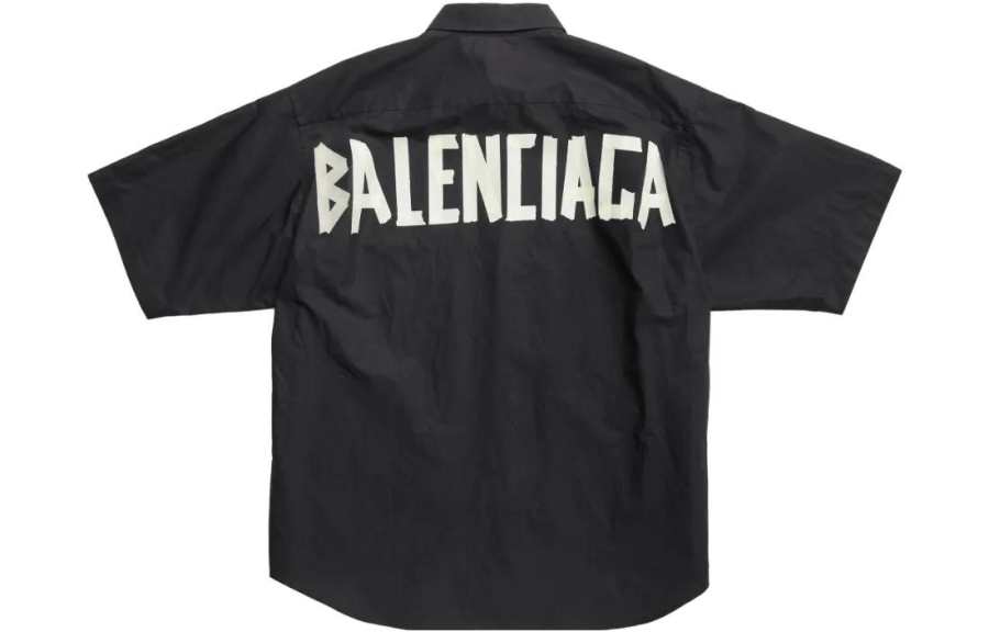 Balenciaga Tape Type Short Sleeve Shirt