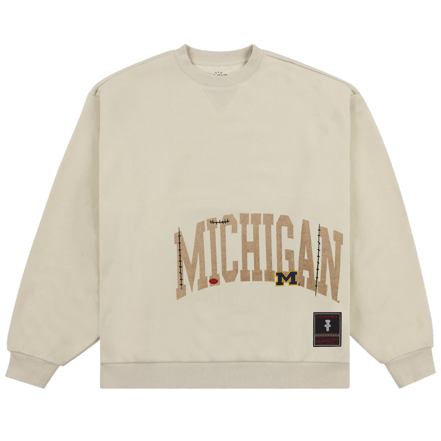 Travis Scott Travis Scott X Mitchell & Ness Michigan Wolverines Pullover Sweatshirt