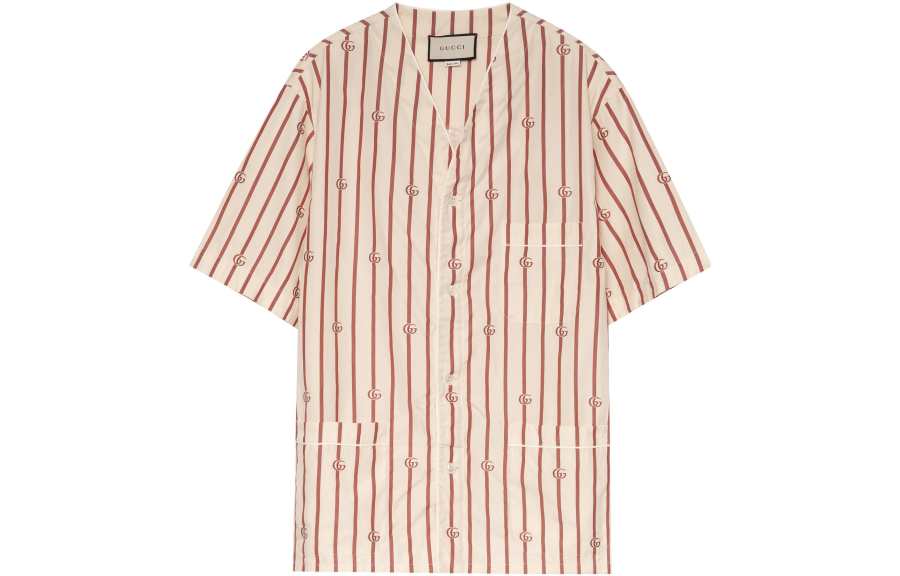 GUCCI Shirts Men's Yellow V Neck Moderate Other