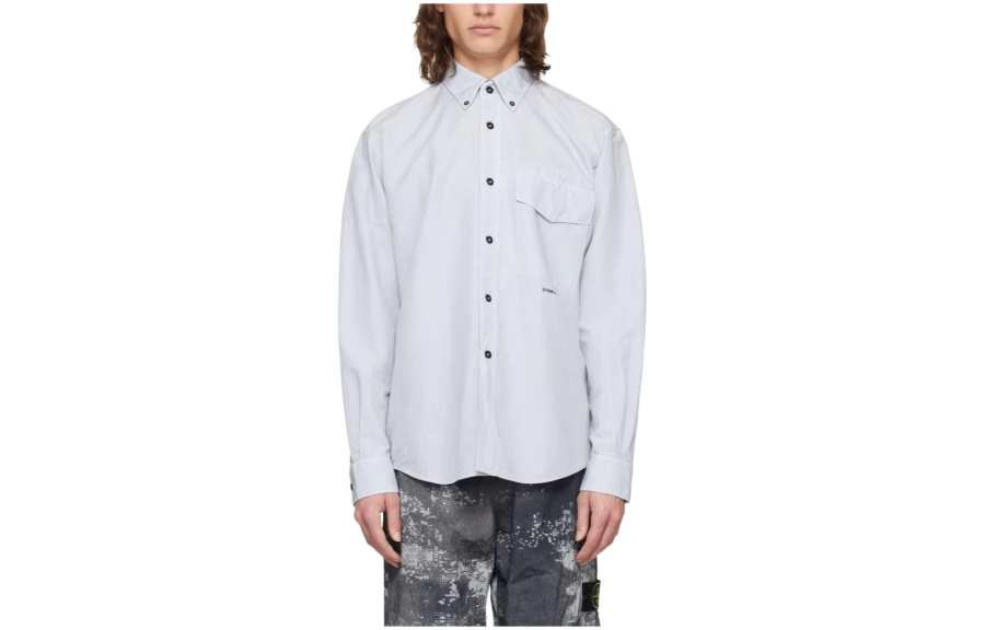 STONE ISLAND Shirt Men's Ice Frost Blue