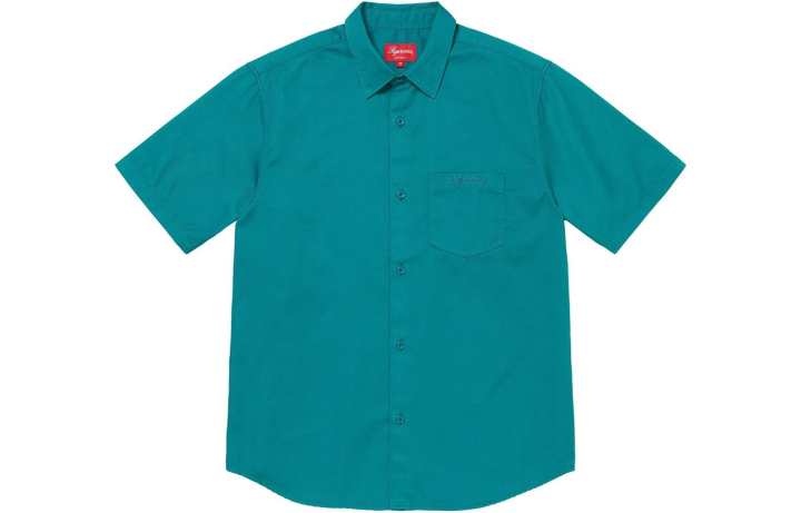 Supreme Supreme Croc Patch Short Sleeve Work Shirt
