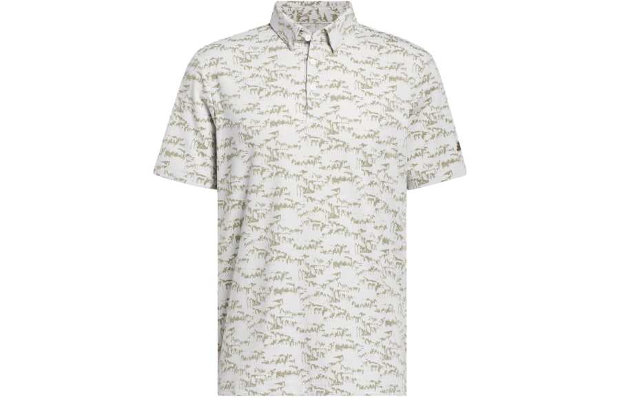 Adidas Adidas Polo Shirts Men's White Polo Collar Moderate Straight Fit