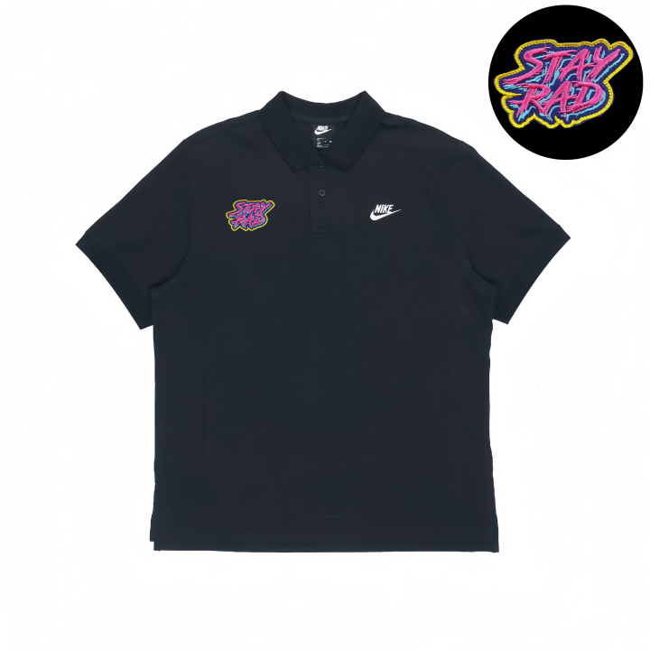 Nike Nike Polo Shirts Unisex Black Lapel Moderate