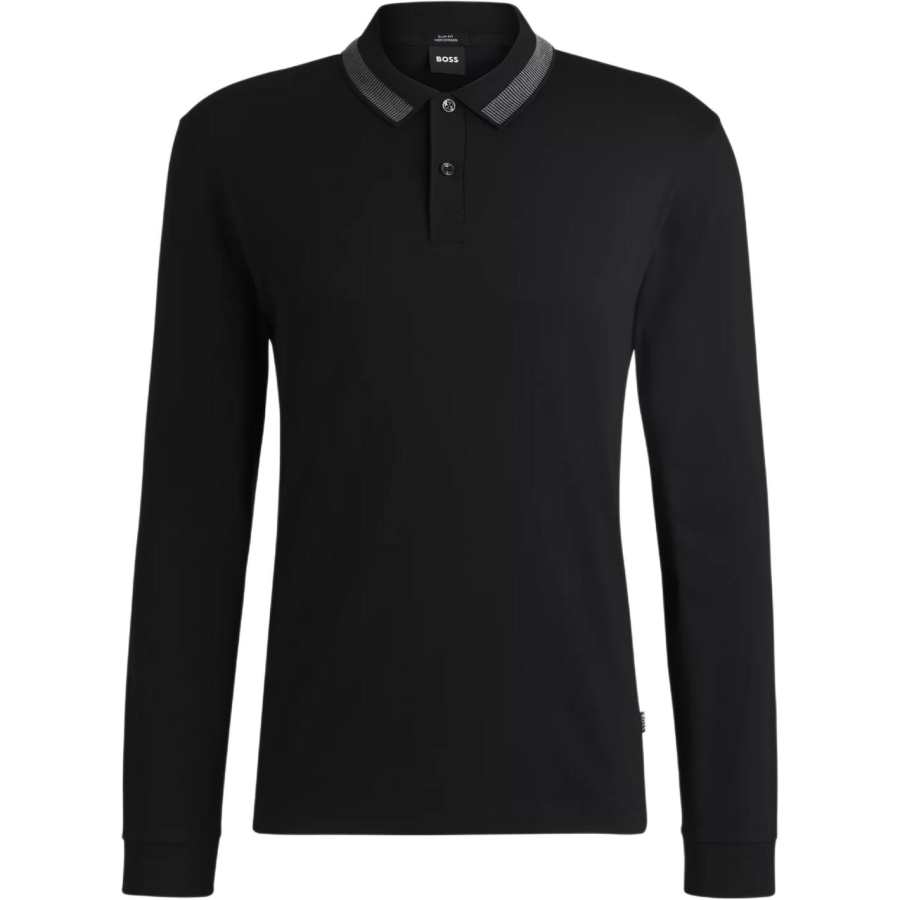 HUGO BOSS Polo Shirt Slim Fit Men's Black