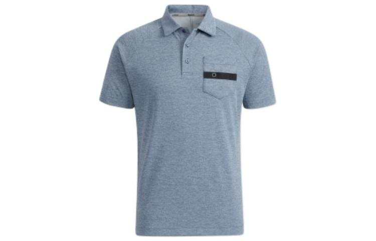 Adidas Adidas Polo Shirts Men's Gray Polo Collar Moderate Straight Fit