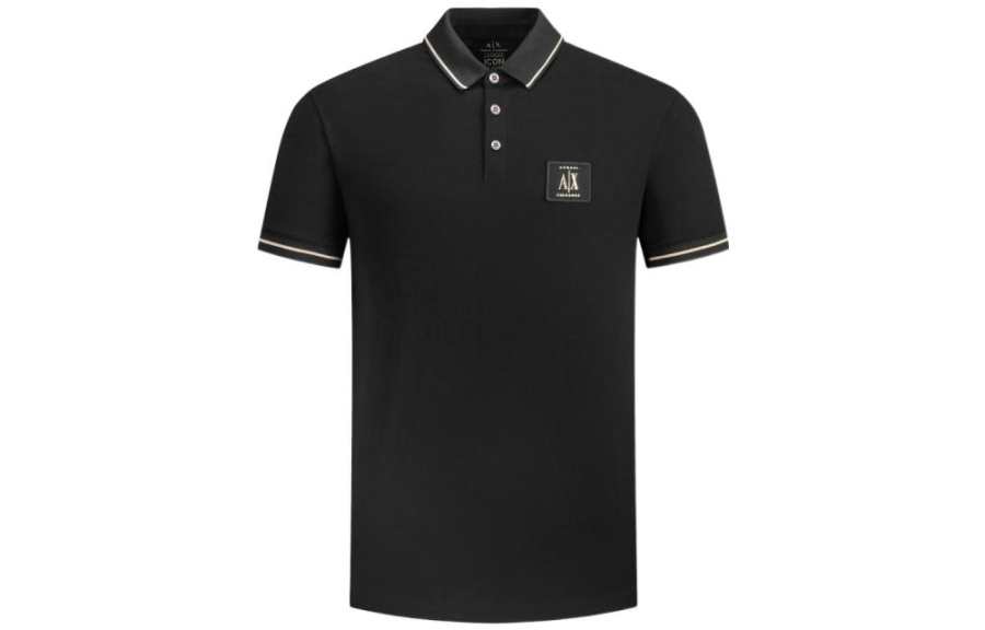 ARMANI EXCHANGE ARMANI EXCHANGEAE SS23 Polo Shirt Men's Black