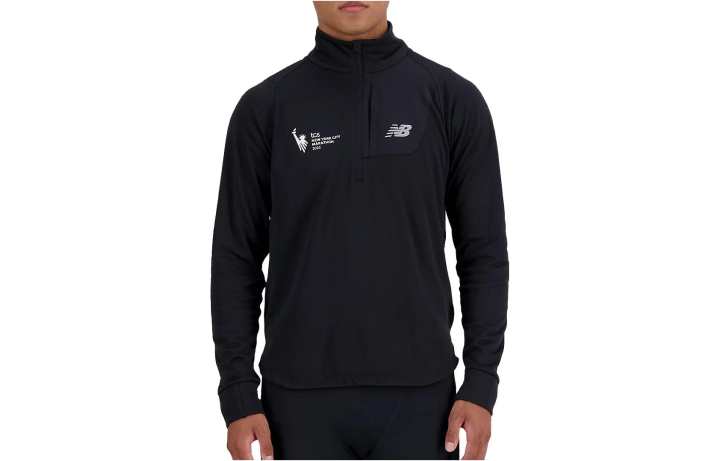 New Balance New Balance NYC Marathon Sweatshirts Men's Black Stand Collar Moderate Regular