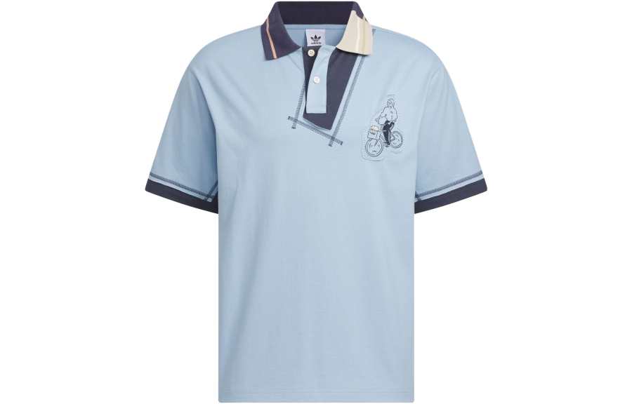 Adidas Originals x Yu Nagaba SS23 Polo Shirt Unisex Sky Blue