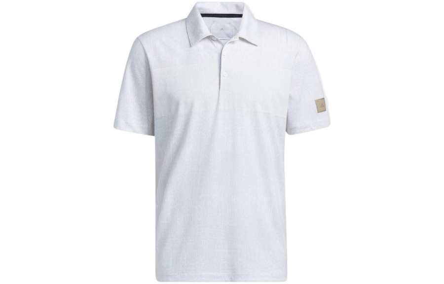 Adidas Adidas Polo Shirts Men's White Polo Collar Moderate Straight Fit