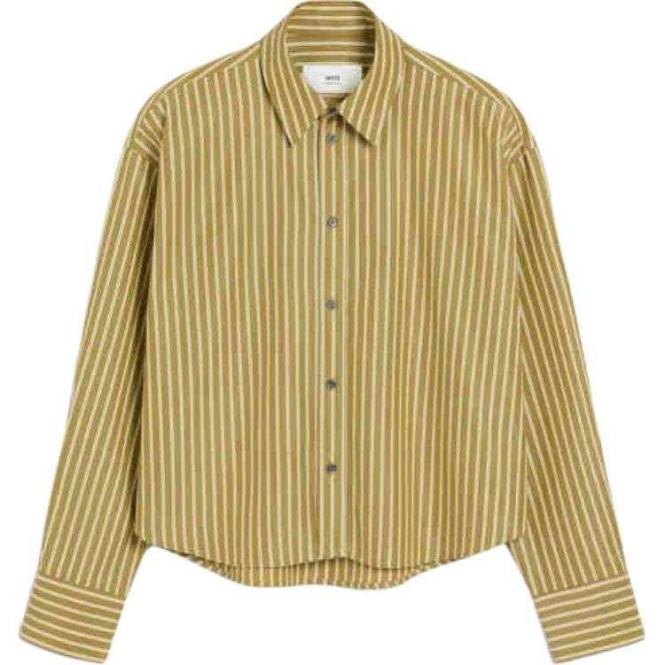 AMIPARIS Ami Striped Button Up Shirt