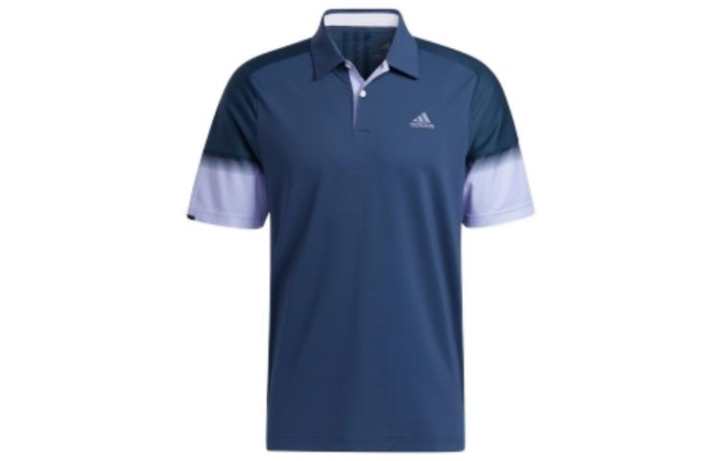 Adidas Adidas Polo Shirts Men's Blue Polo Collar Moderate Straight Fit