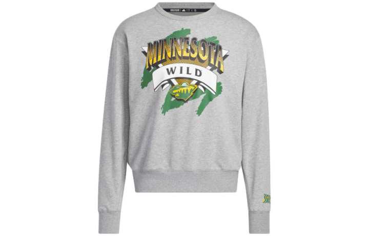 Adidas Adidas Sweatshirts Men's Gray Crew Neck Moderate Other