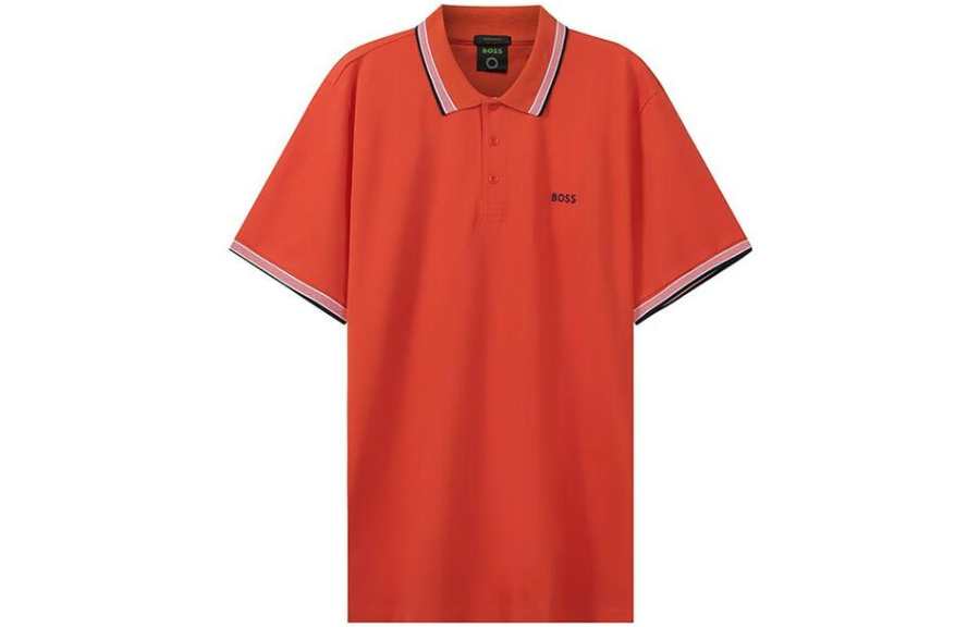 HUGO BOSS SS22 Polo Shirt Men's Orange Red
