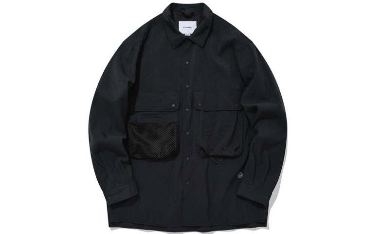 COVERNAT Shirt Coat Unisex Black