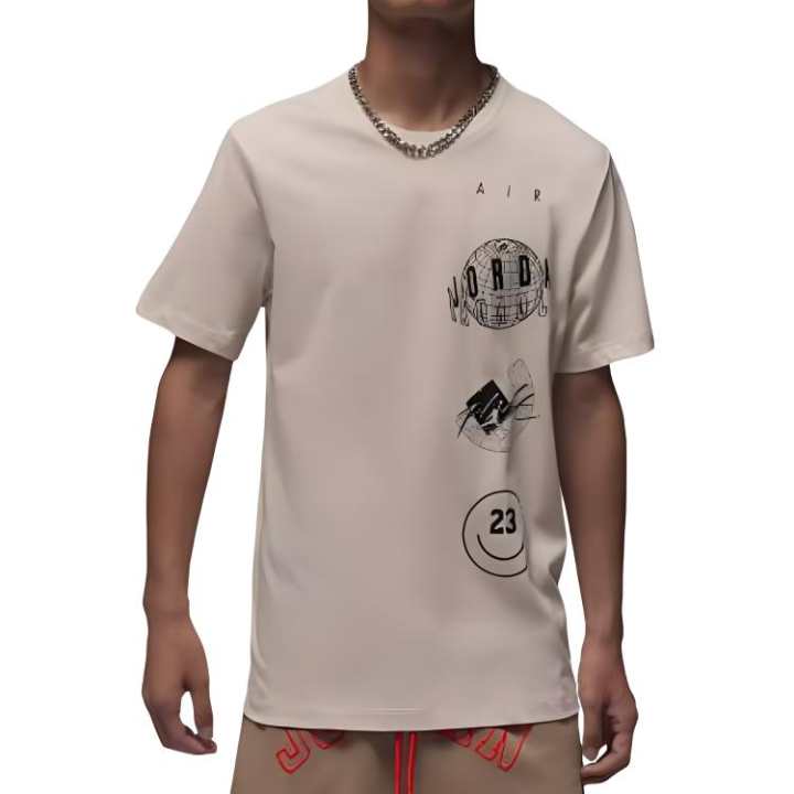 Jordan Jordan T Shirts Men's Umber Crew Neck Moderate