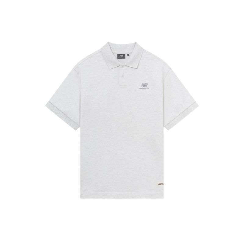 New Balance New Balance Polo Shirt Men's Light Gray