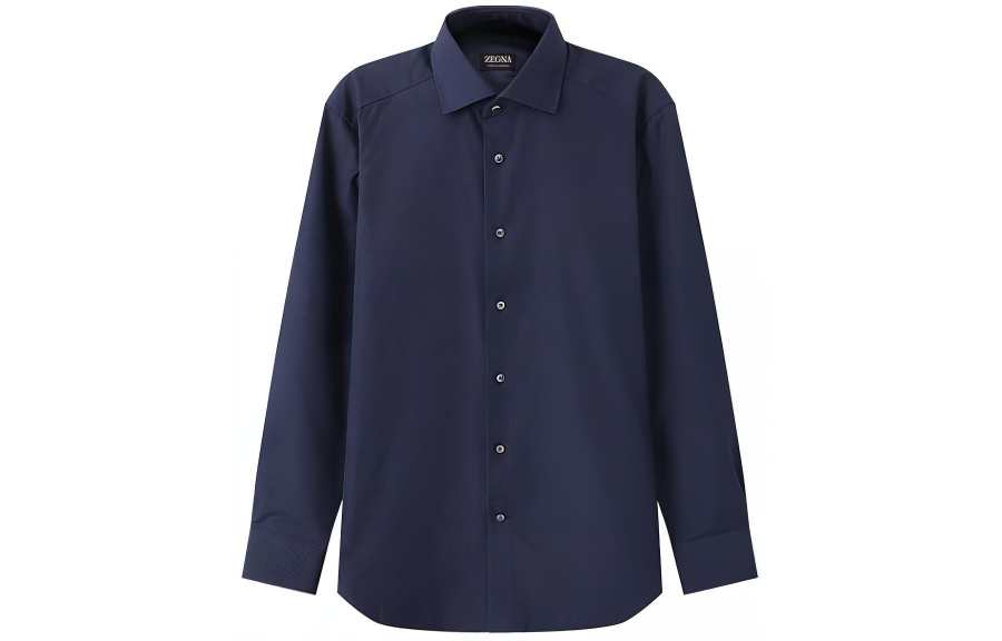 Ermenegildo Zegna SS24 Shirt Men's Dark Blue