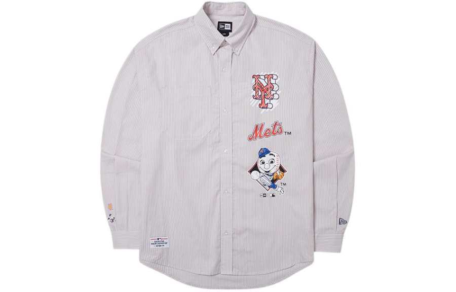 New Era x MLB College Renewal Series SS24 New York Mets Shirt Unisex Khaki