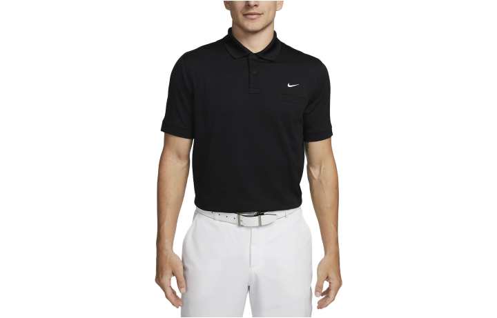 Nike Nike Polo Shirts Men's Black Polo Collar Moderate Straight Fit