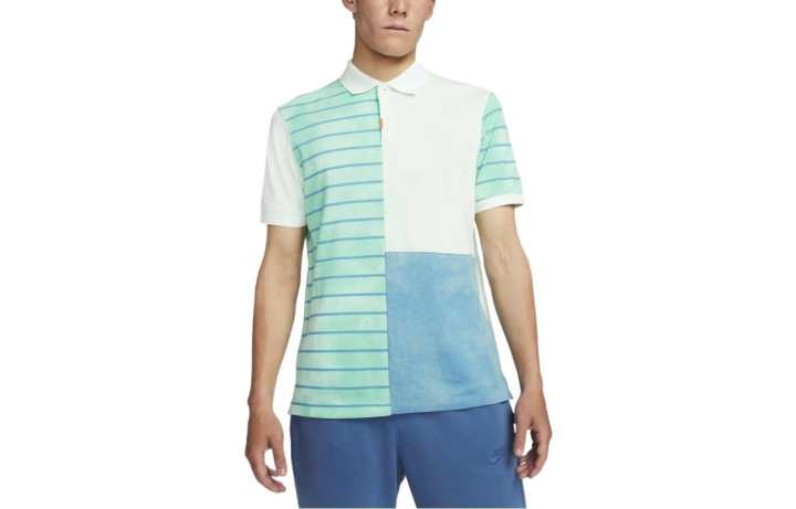 Nike Nike Polo Shirts Men's Mint Green Polo Collar Moderate Straight Fit