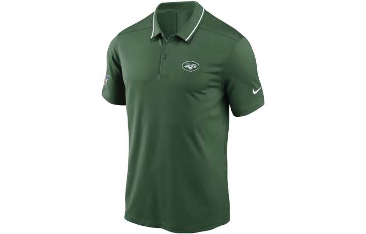 Nike Nike Polo Shirts Men's Green Polo Collar Moderate Straight Fit