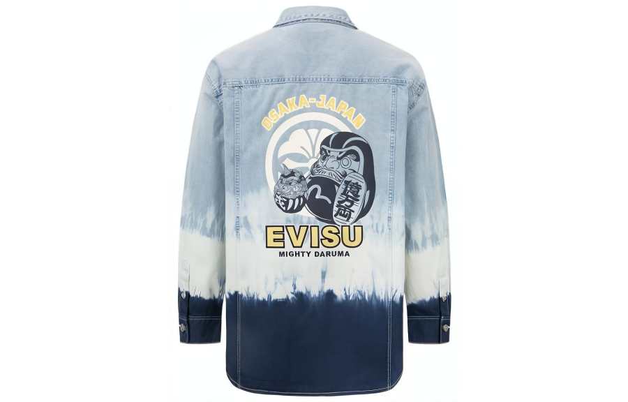 EVISU EVISU SS22 Tie-dye Denim Shirt Jacket