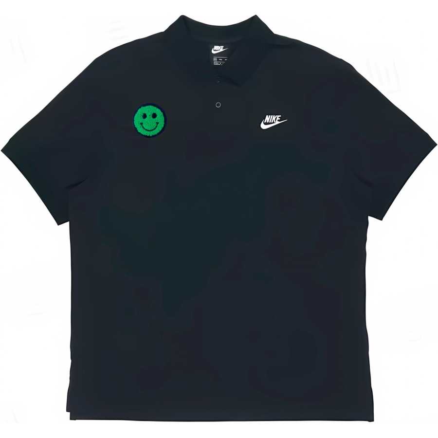 Nike Nike Polo Shirts Men's Black Polo Collar Moderate Straight Fit