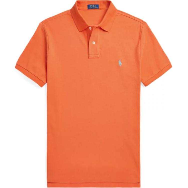 Polo Ralph Lauren Logo Embroidered Straight Hem Polo Shirt