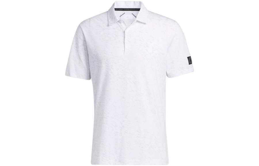 Adidas Adidas Polo Shirts Men's White Polo Collar Moderate Straight Fit