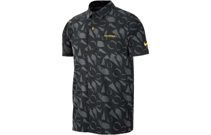Nike Nike Polo Shirts Men's Black Polo Collar Moderate Straight Fit