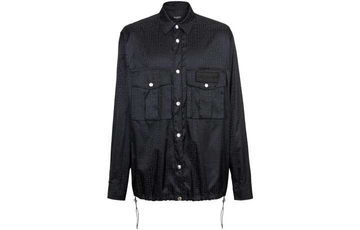 BALMAIN BALMAIN Monogram Pattern Buttoned Shirt