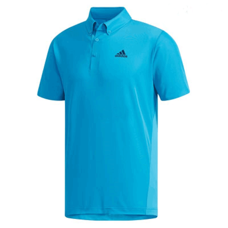 Adidas Adidas Polo Shirts Men's Blue Polo Collar Thin Straight Fit