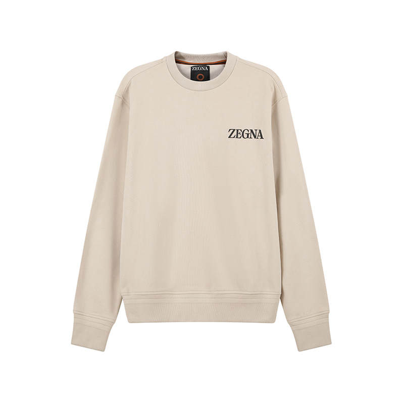 Ermenegildo Zegna Logo Prrinted Crewneck Sweatshirt