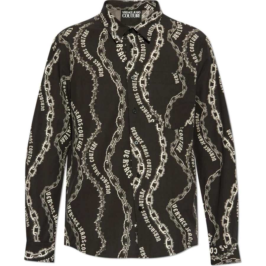 VERSACE JEANS COUTURE Chain Couture Printed Buttoned Shirt