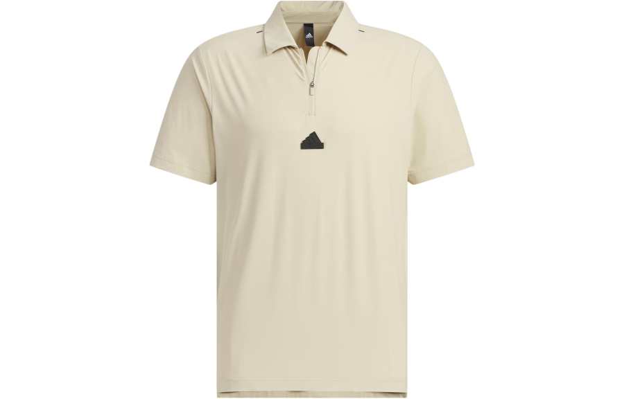 Adidas Adidas Sportswear Polo Shirts Men's Grassland Brown Polo Collar Moderate Straight Fit