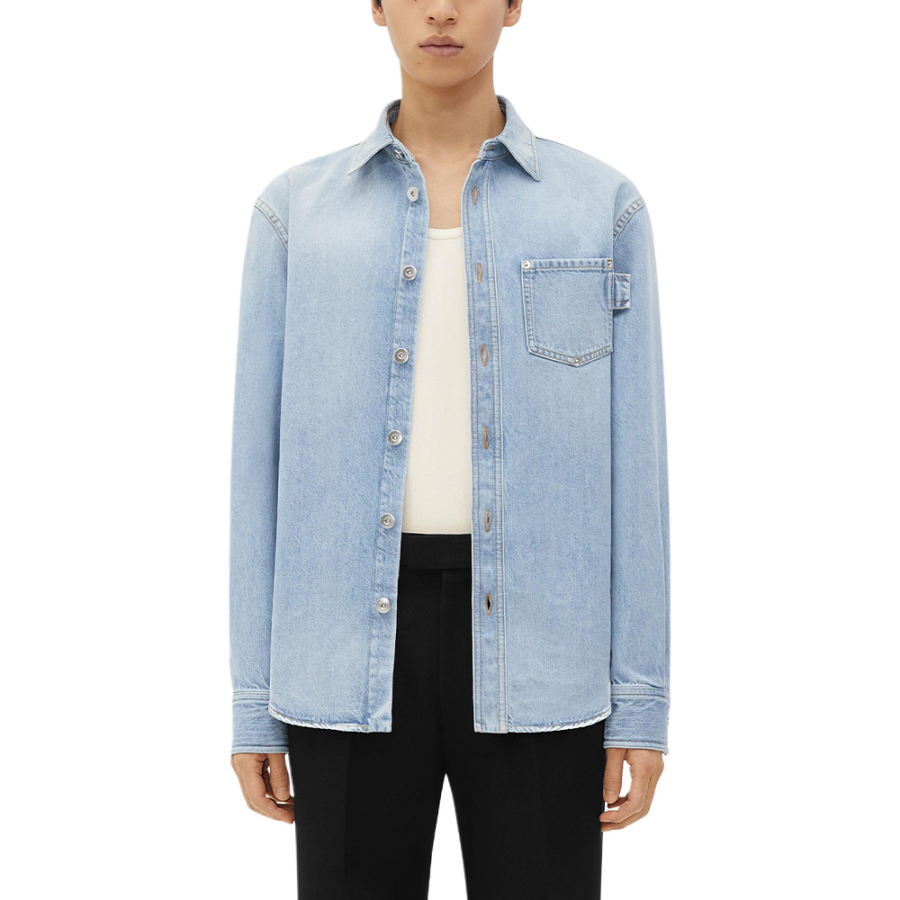 Bottega Veneta SS23 Shirt Men's Light Blue